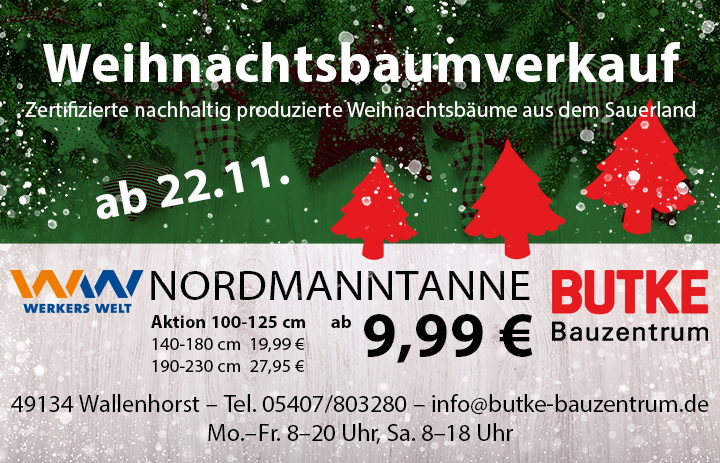 Butke Bauzentrum Gmbh + Co. Kg Werbung - Butke Bauzentrum